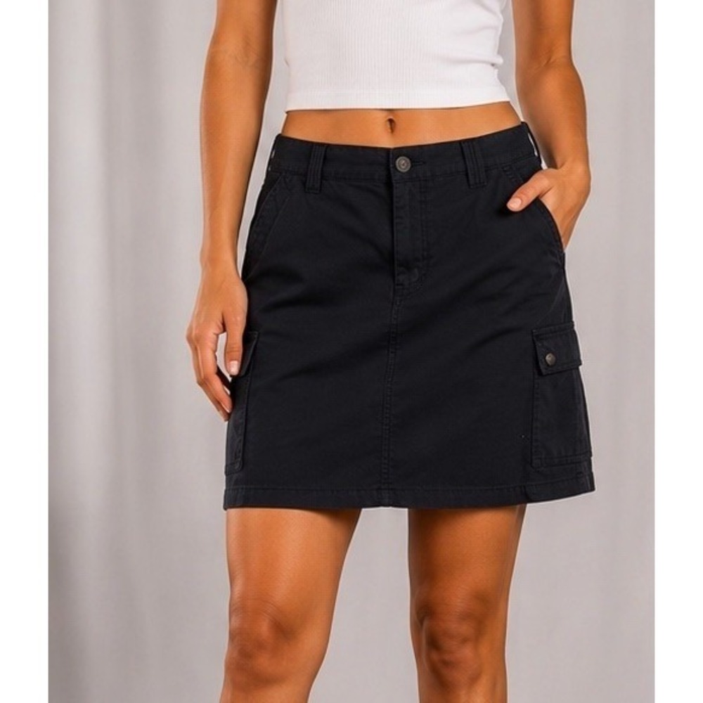 Calvin Klein Womens Mini Skirt Size 8 Black Front Zip